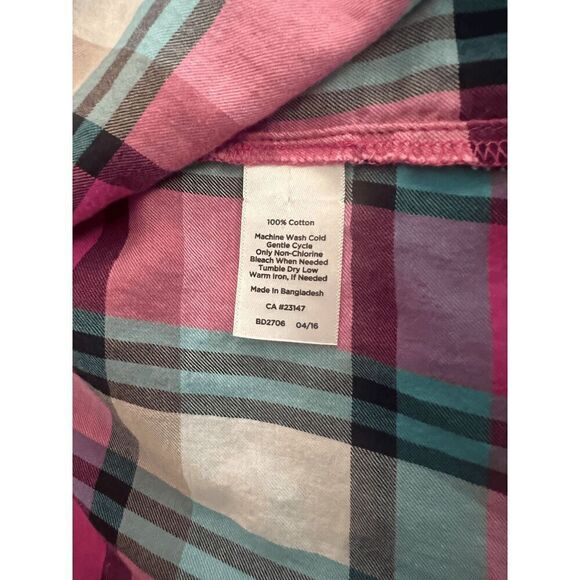 TALBOTS Plaid shirt size Medium - Picture 13 of 13